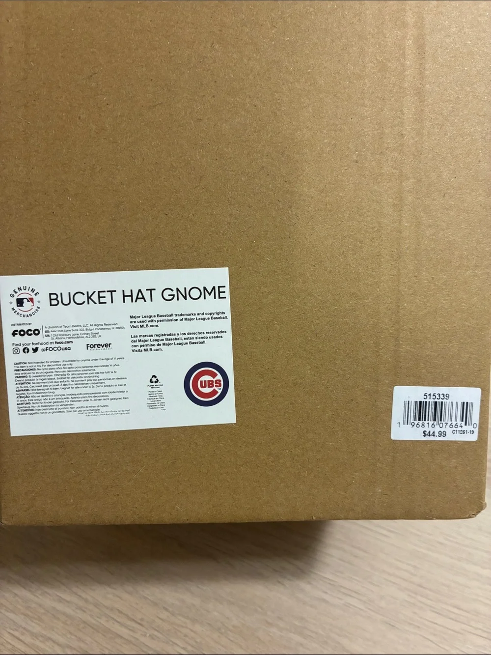 Chicago Cubs Bucket Hat Gnome Figurine